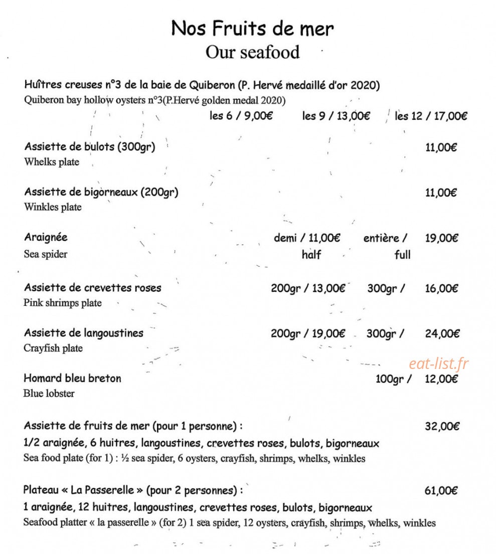 La Passerelle — carte page 4