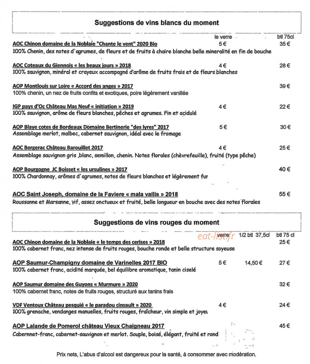 La Passerelle — carte page 8