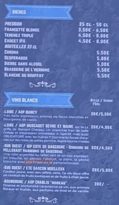 Les terrasses de l’océan — carte page 7
