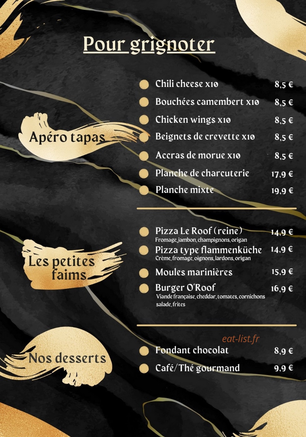 O'Roof — carte page 2
