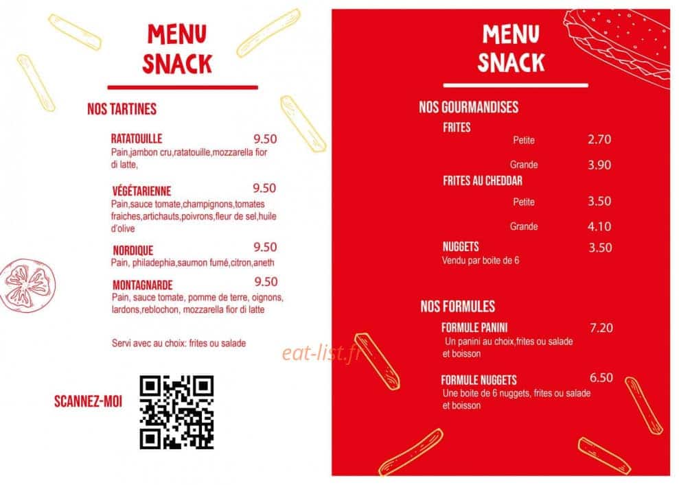 Pizz'appétit — carte page 4
