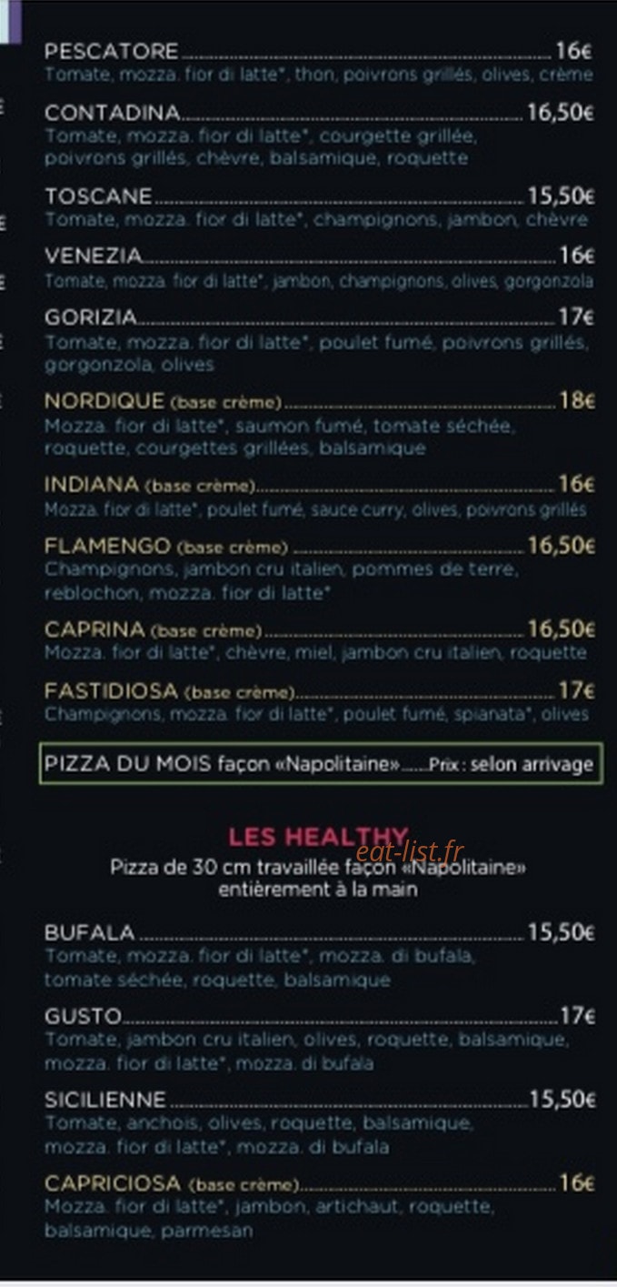 La Cucina — carte page 3