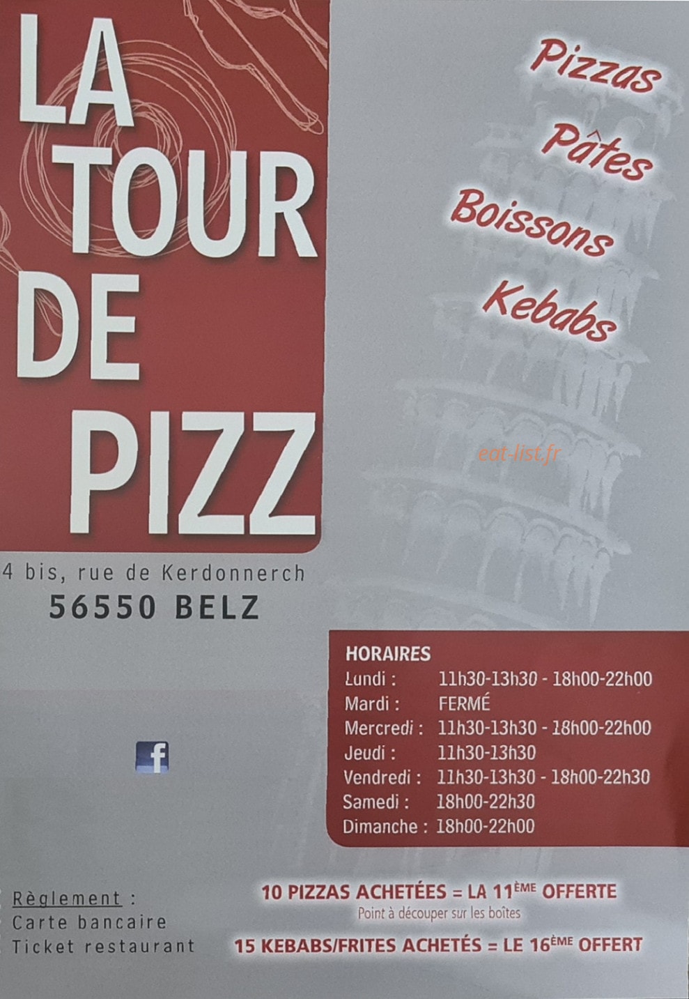 La Tour de Pizz — carte page 1