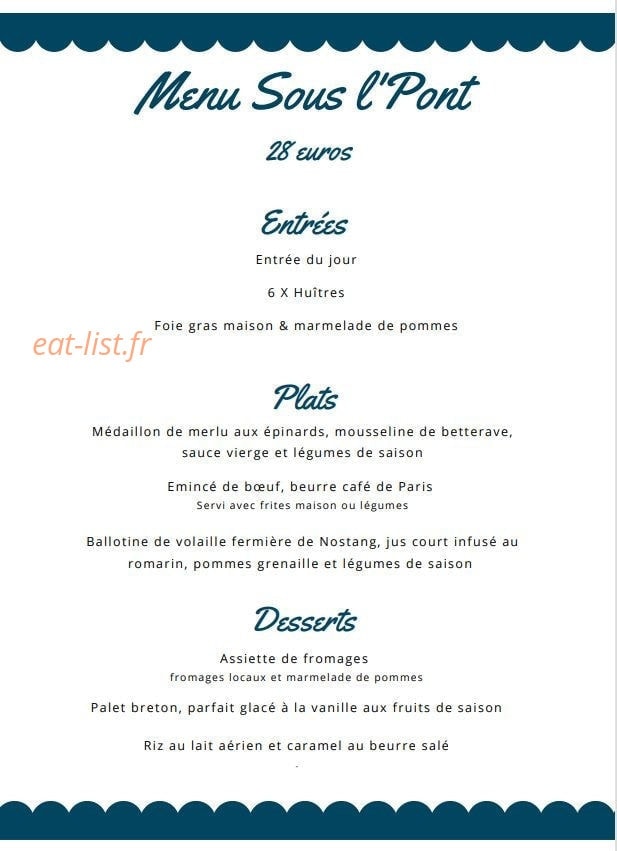Sous L'Pont — carte page 3