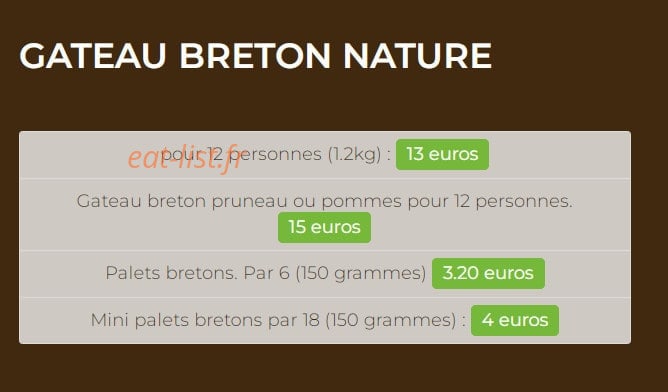 Crêperie des 2 provinces — carte page 5