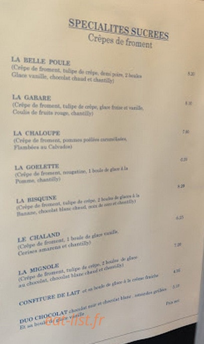 La Gavotte — carte page 1