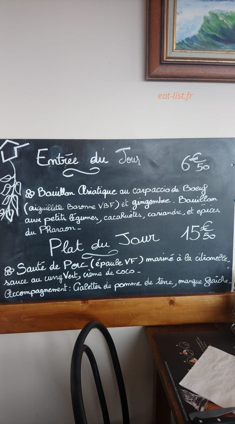 Bar de la plage — carte page 1