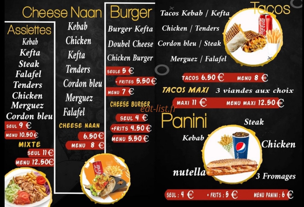 Carthage shawarma — carte page 2