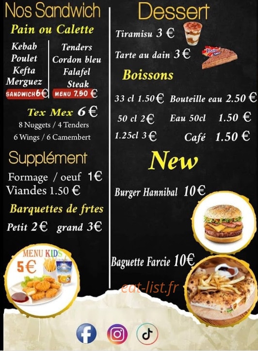 Carthage shawarma — carte page 3