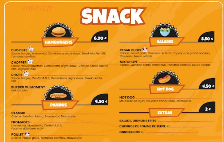Chope et Compagnie — carte page 1