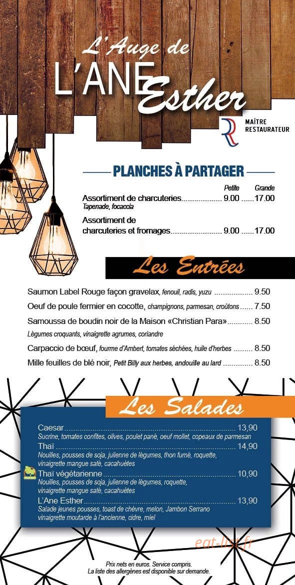L'Âne Esther — carte page 1