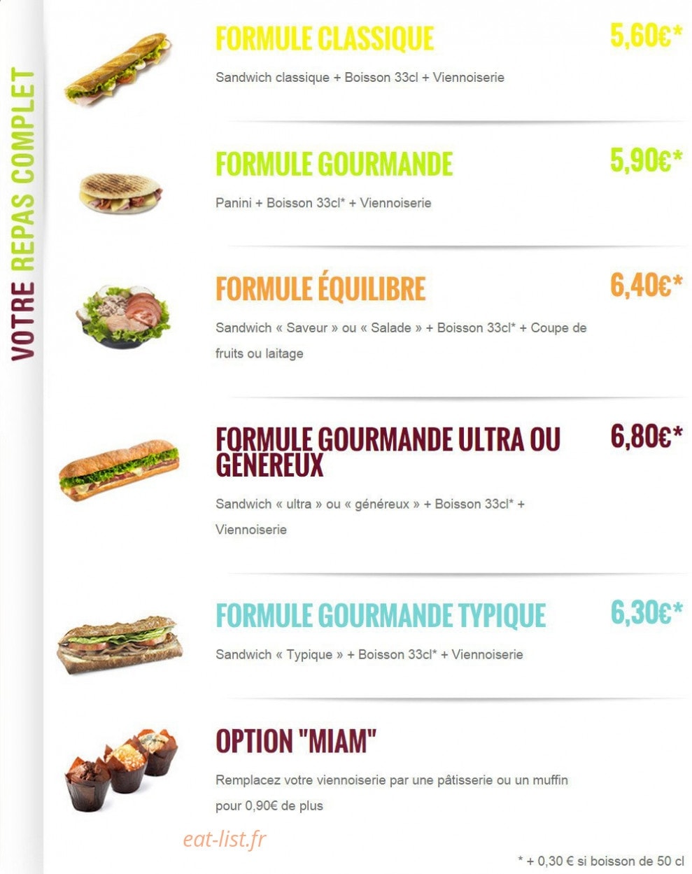 Relais des Pains — carte page 1