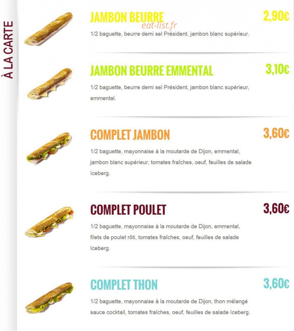 Relais des Pains — carte page 6