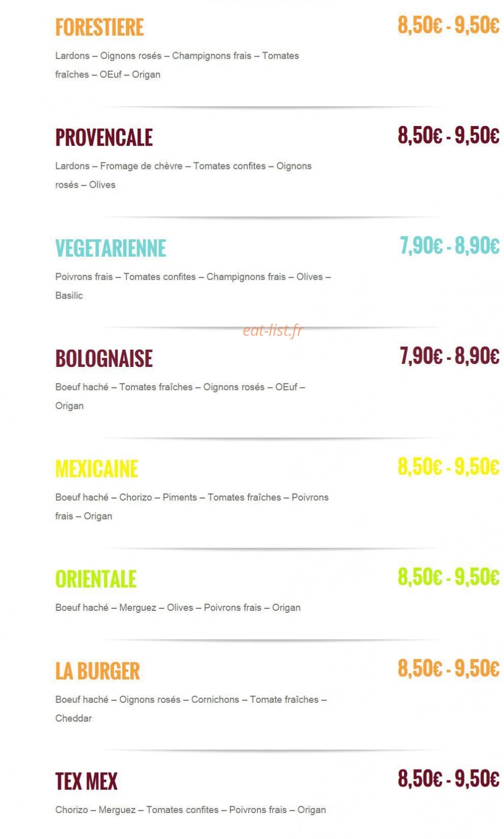 Relais des Pains — carte page 4