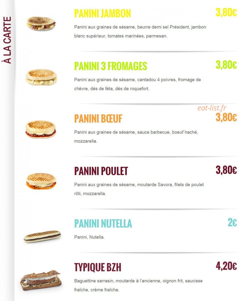 Relais des Pains — carte page 7