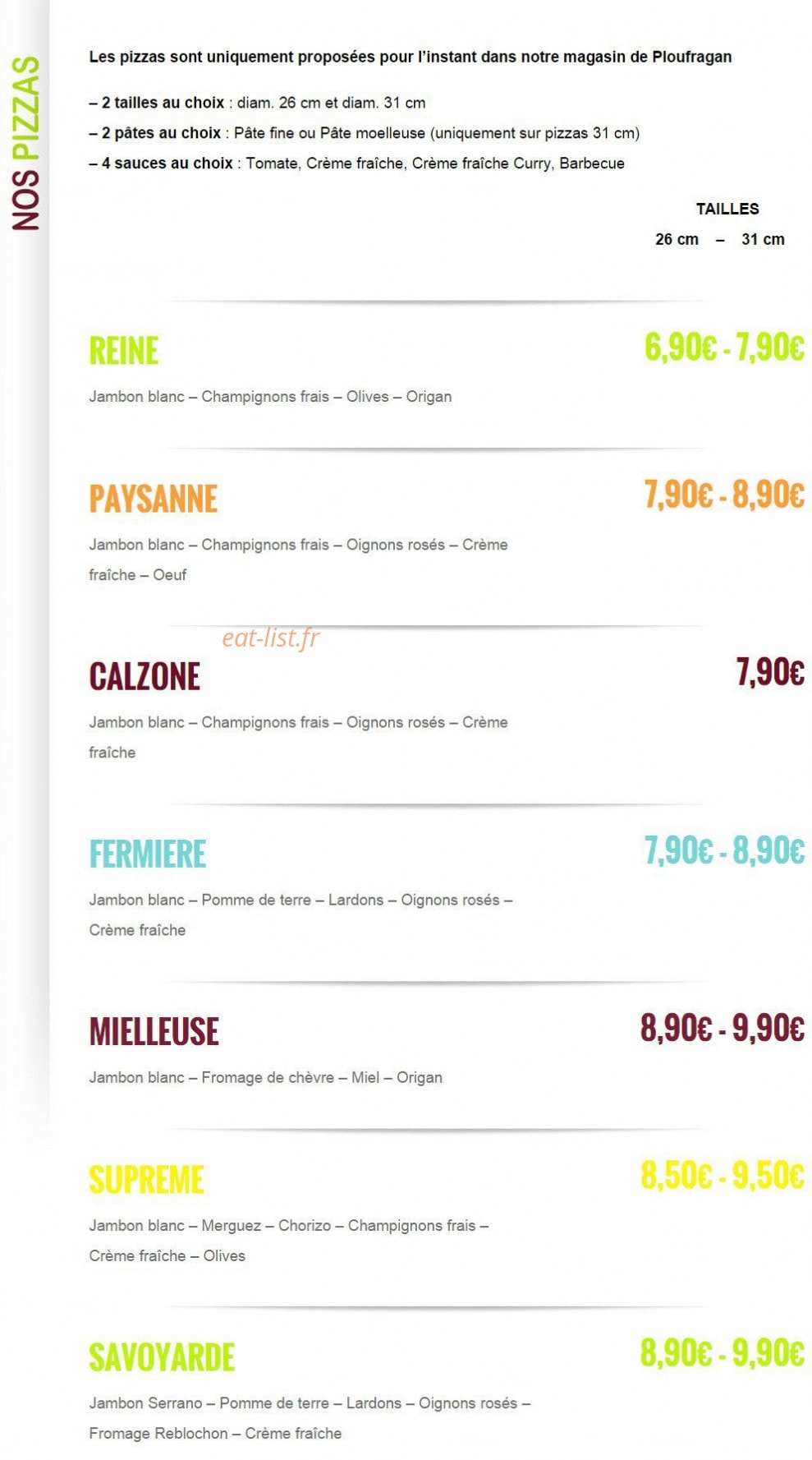 Relais des Pains — carte page 3