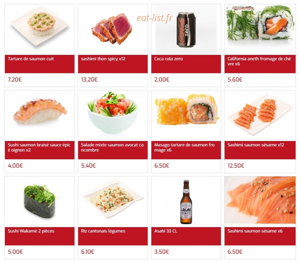 Sushi Center — carte page 7