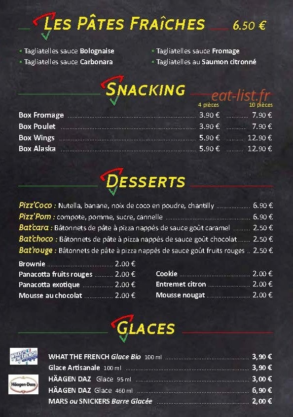 Ty pizza à Lanester, carte et menu en ligne