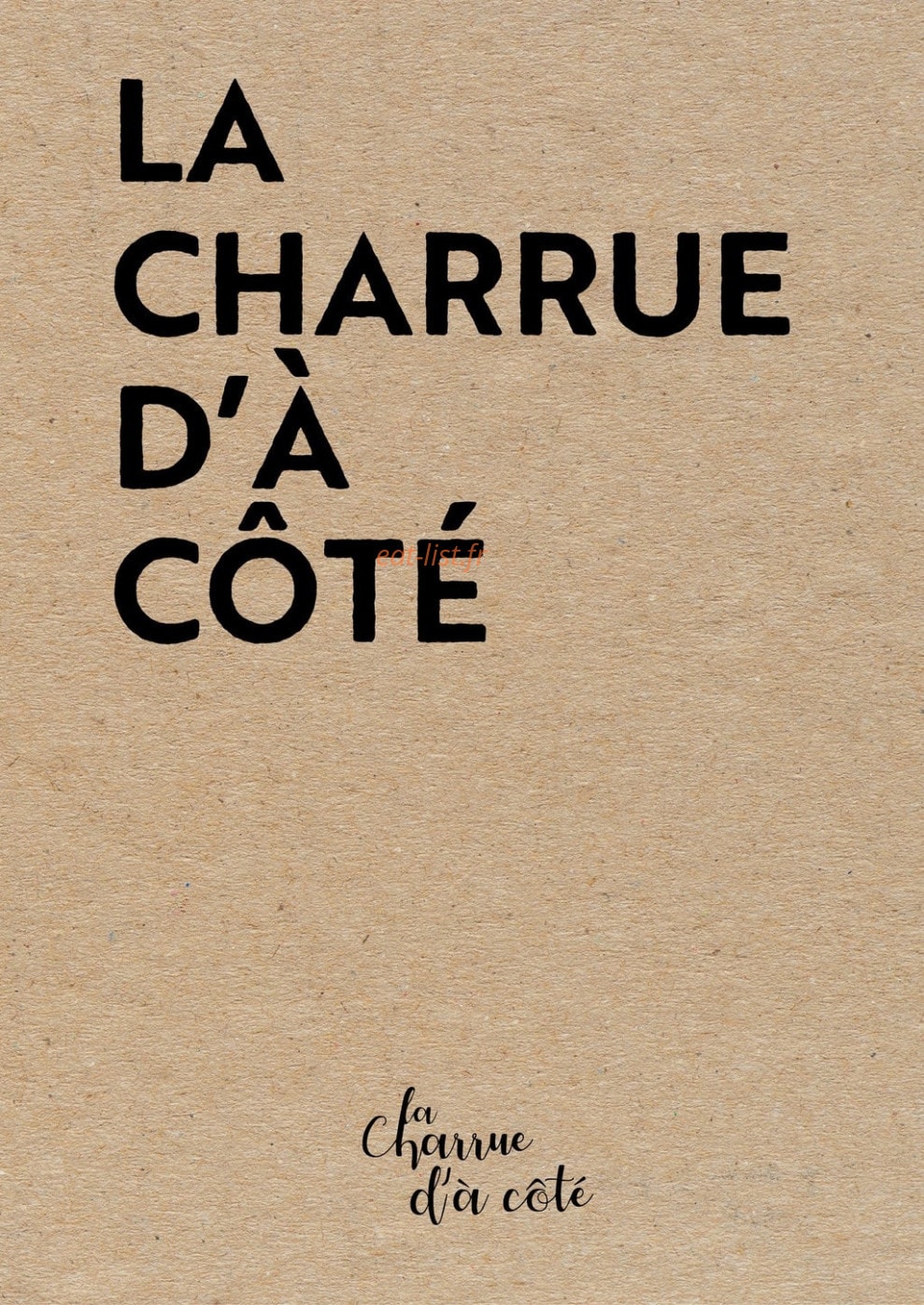 La Charrue — carte page 1