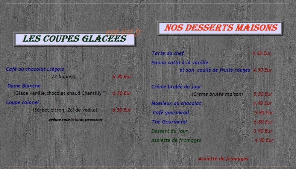 Le Quartier Gourmand — carte page 2