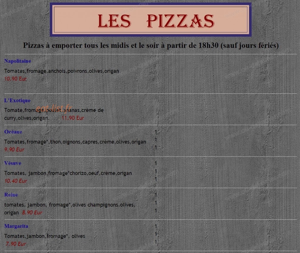 Le Quartier Gourmand — carte page 3