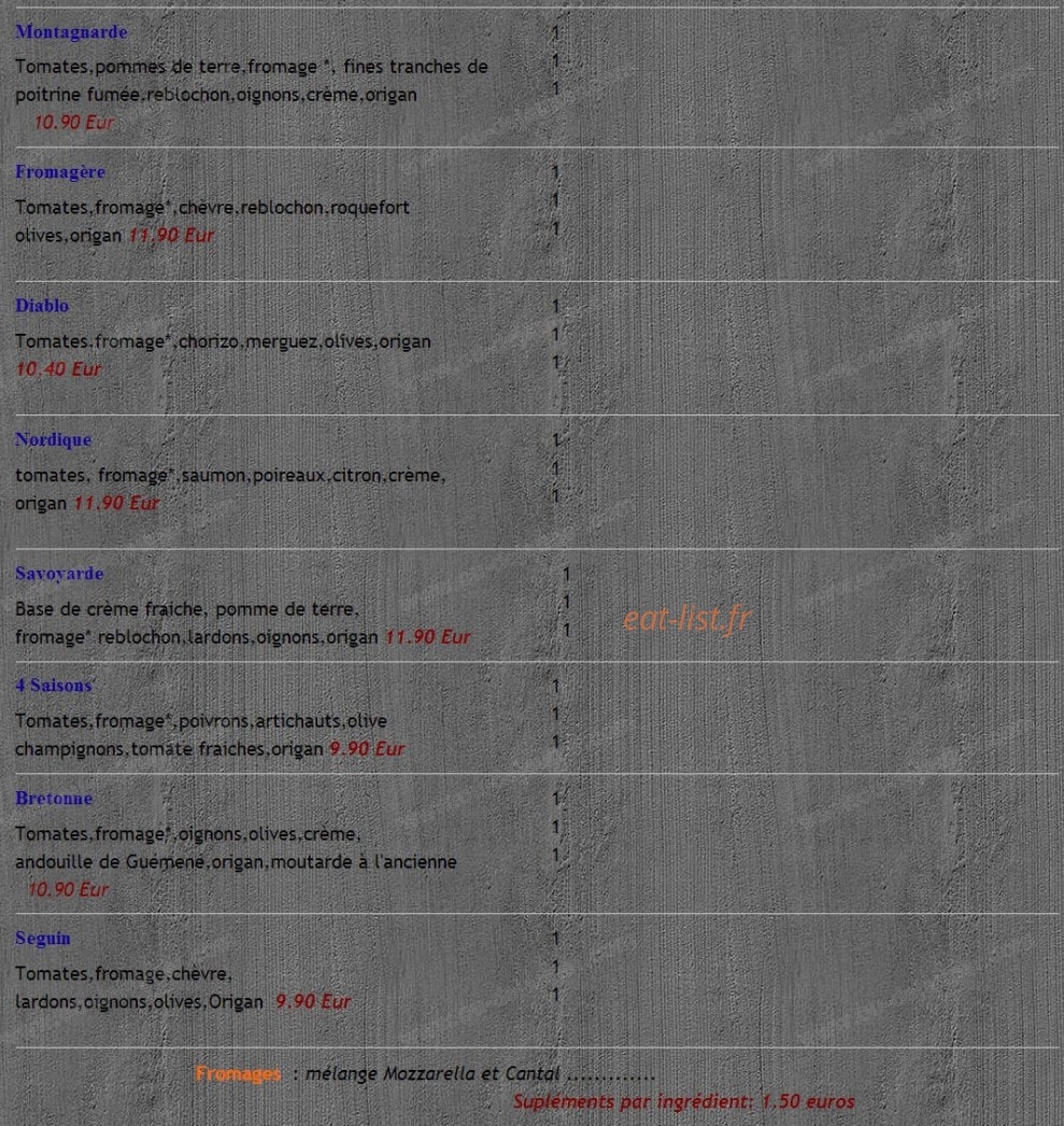 Le Quartier Gourmand — carte page 4