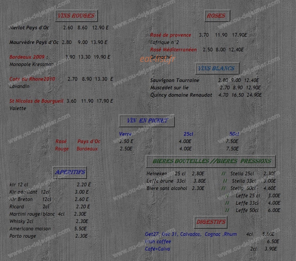 Le Quartier Gourmand — carte page 5