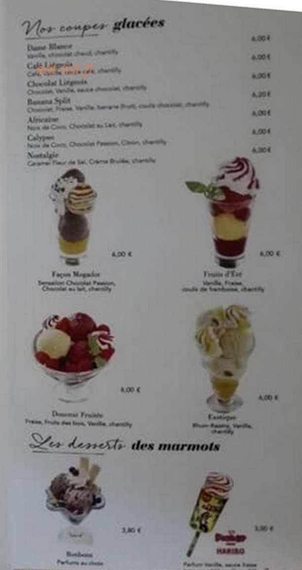 Crêperie Dé Lys — carte page 3