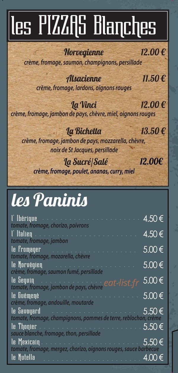 Phil' Pizz — carte page 4
