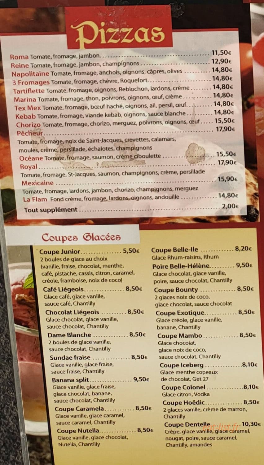 Crêperie De Brocéliande — carte page 5