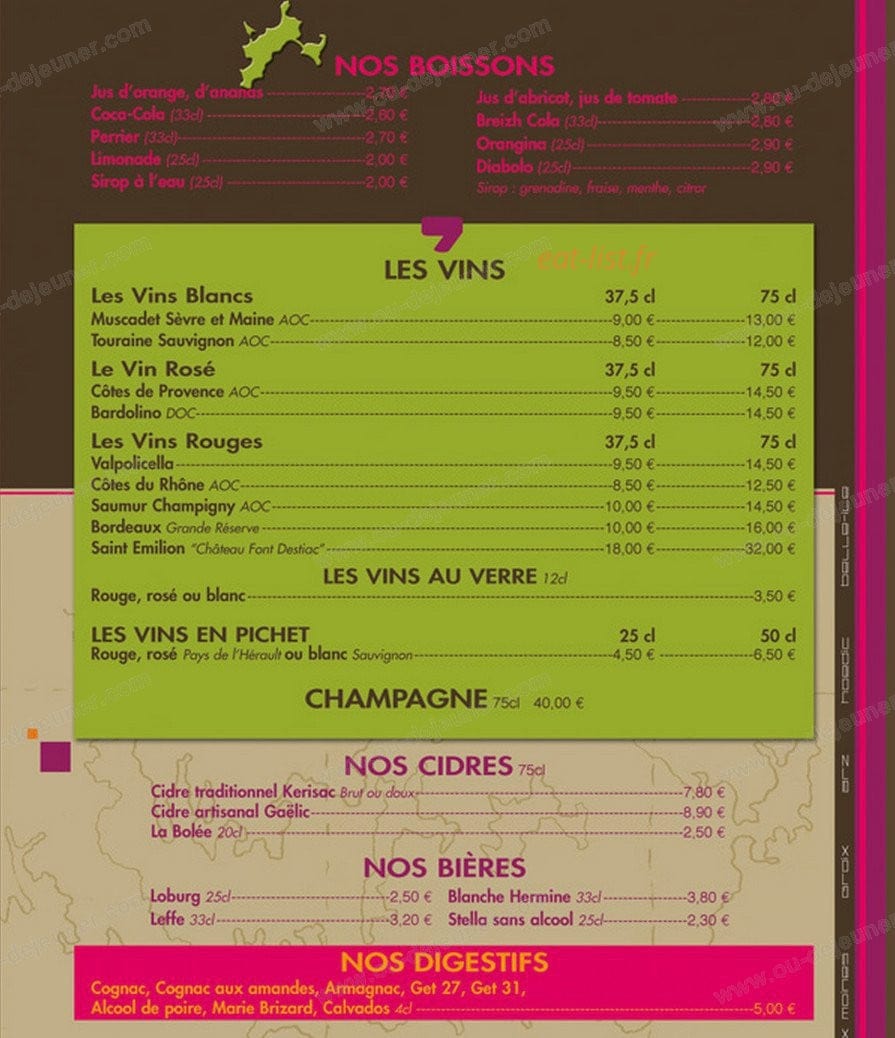L'Equinoxe — carte page 6