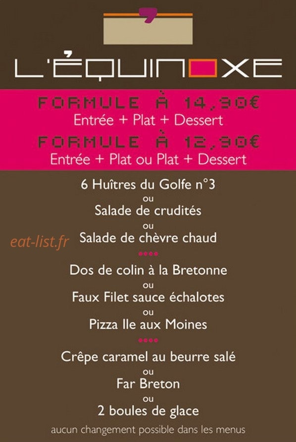 L'Equinoxe — carte page 1