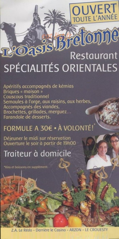L'Oasis Bretonne — carte page 1