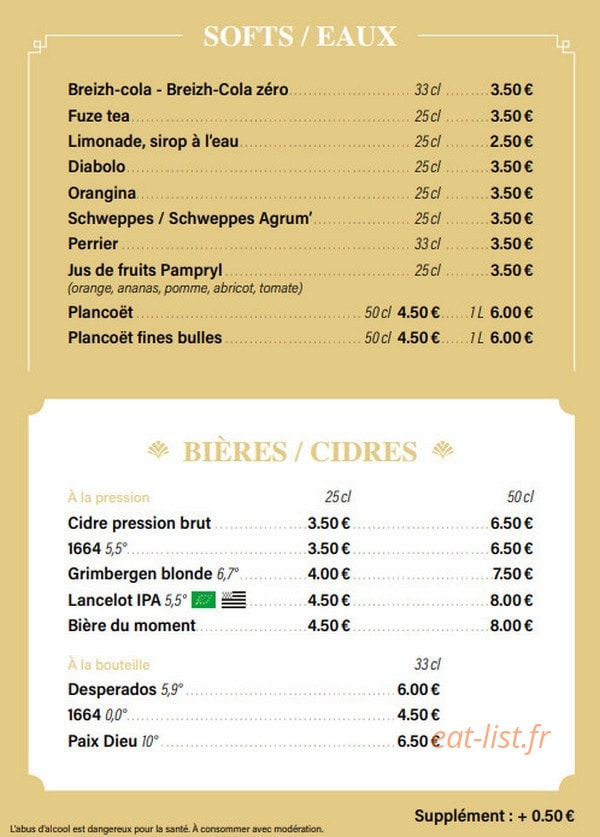 La Croisette — carte page 10