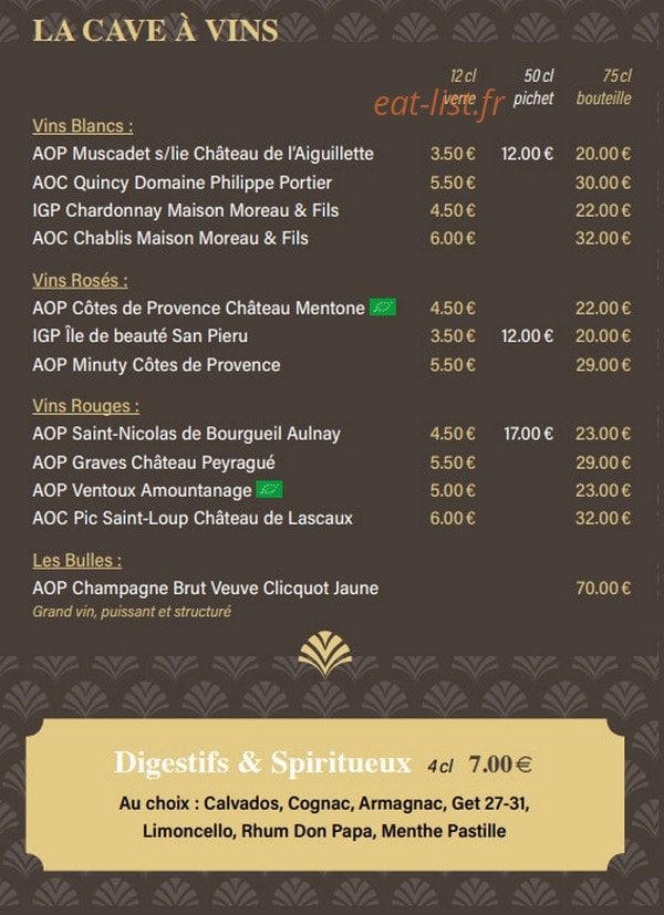 La Croisette — carte page 9