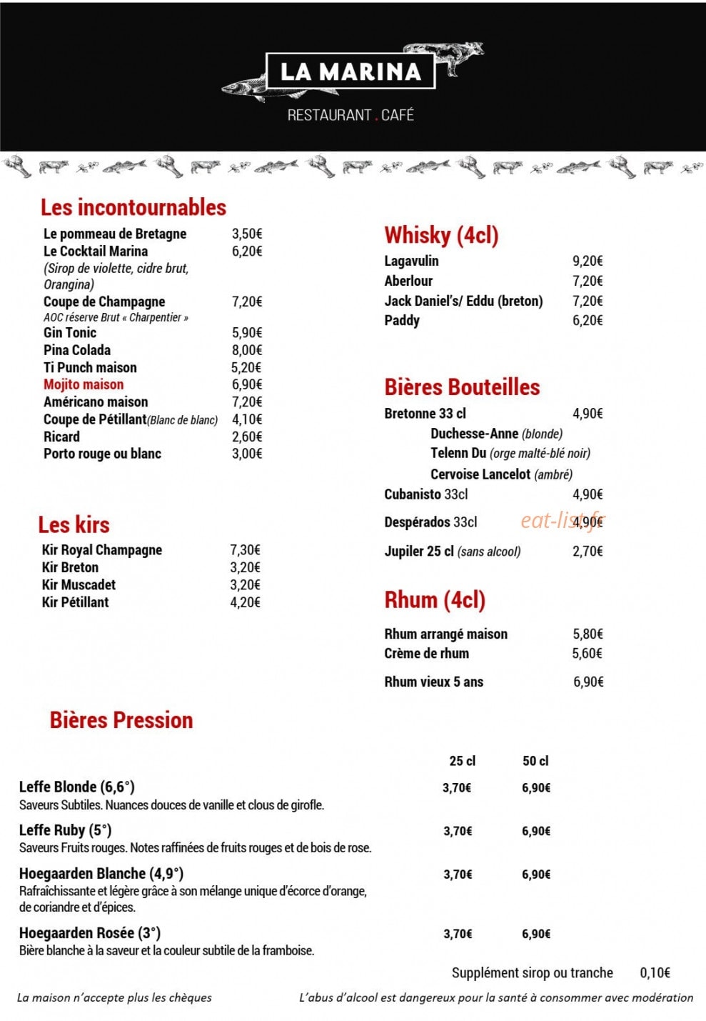 La marina — carte page 2