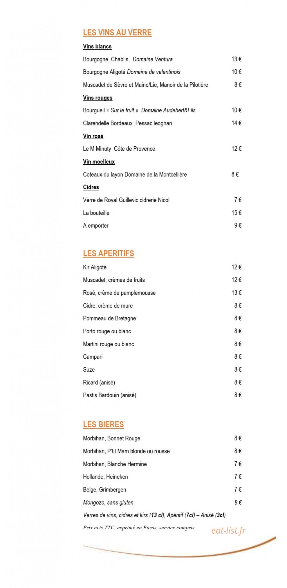 Le BE — carte page 14