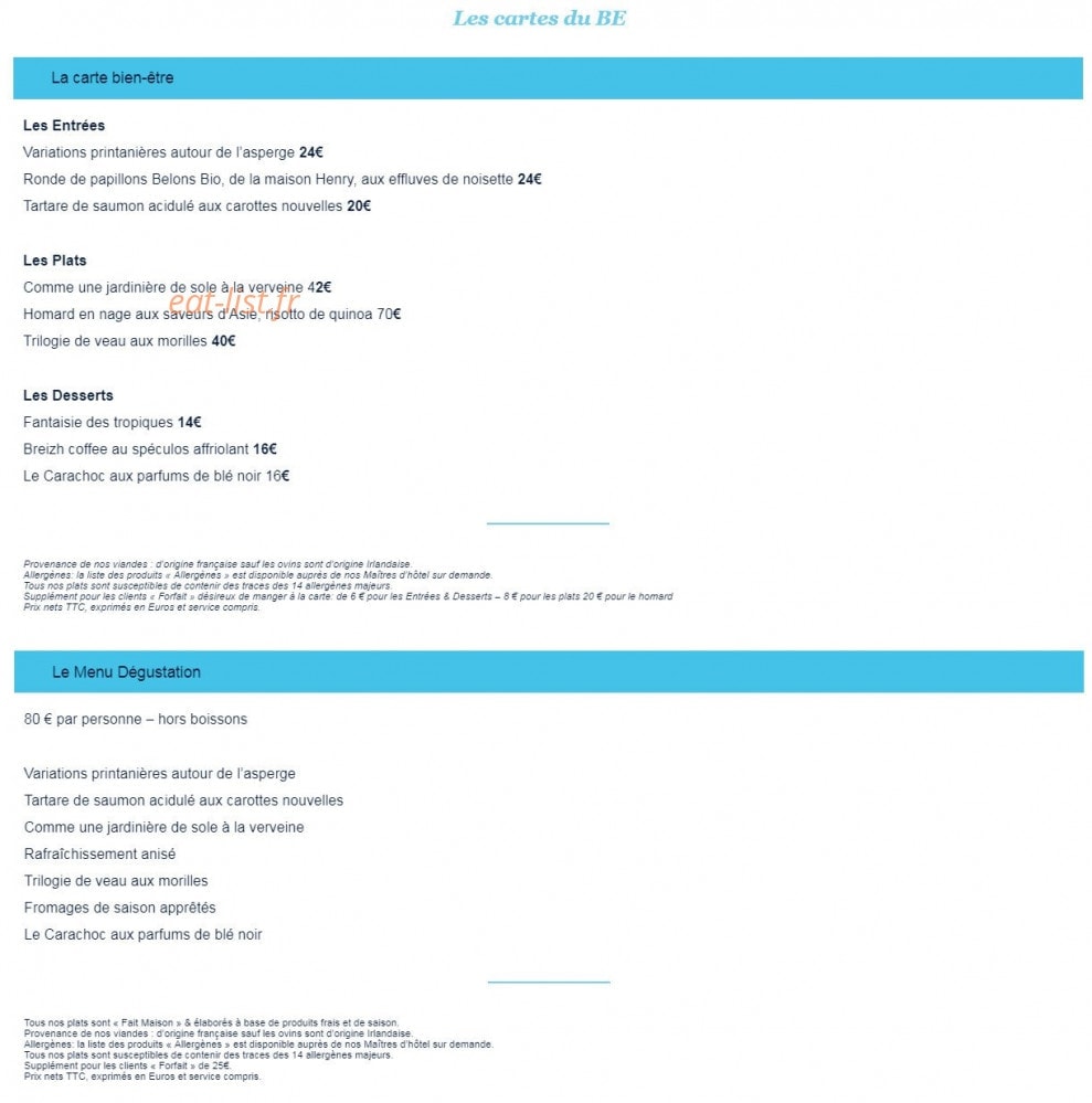 Le BE — carte page 1