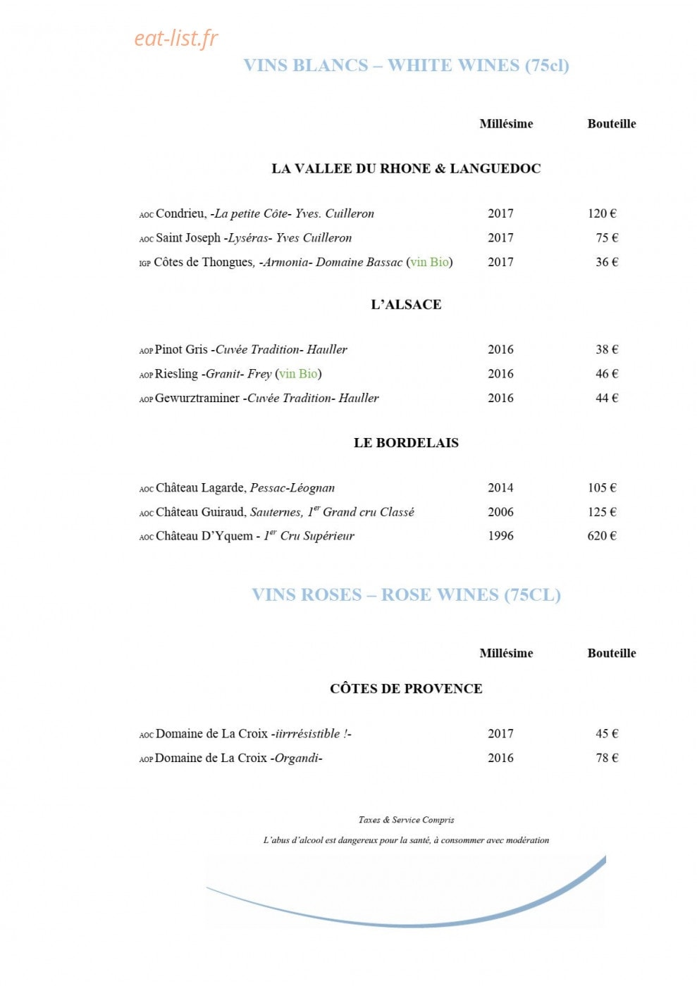 Le BE — carte page 6