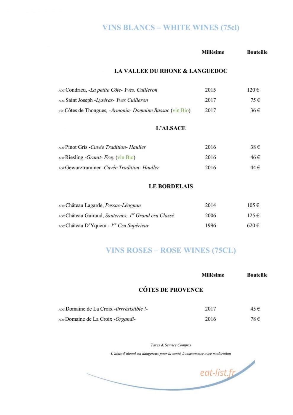 Le Safran — carte page 7