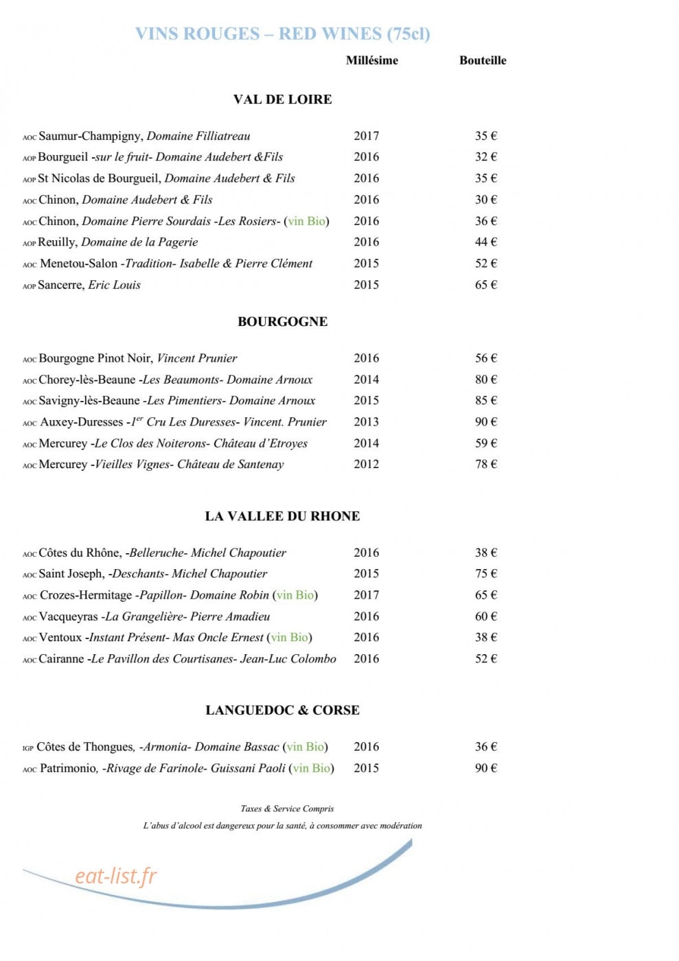 Le Safran — carte page 8