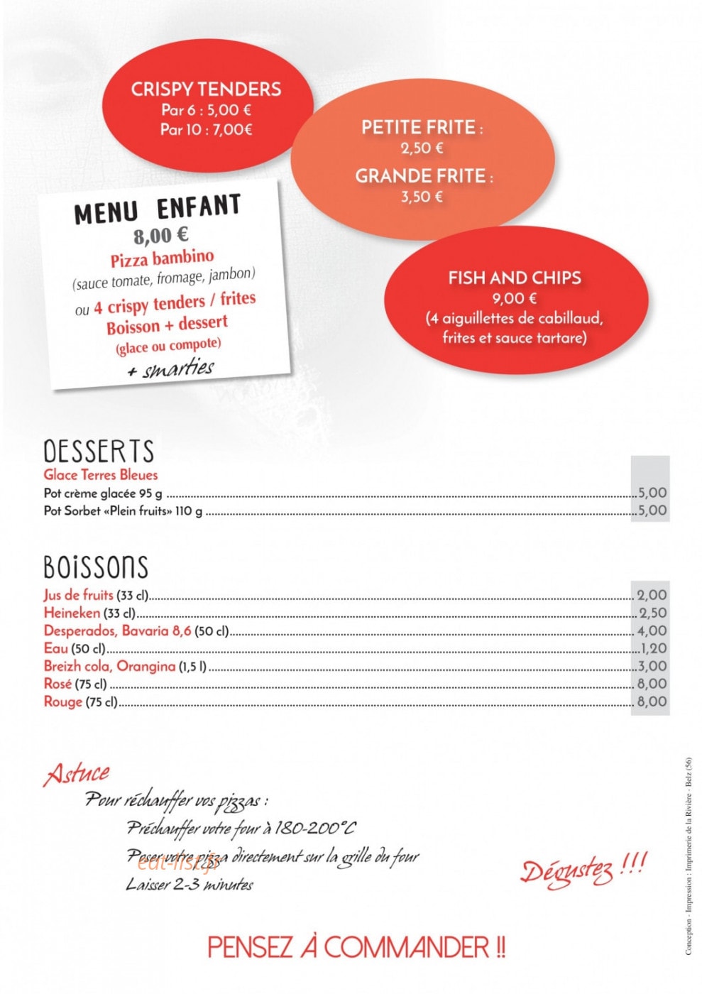 Pizza Mona-Lisa — carte page 3