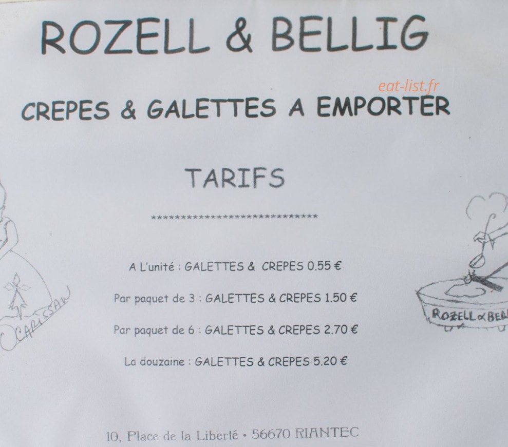 Rozell & Bellig — carte page 1