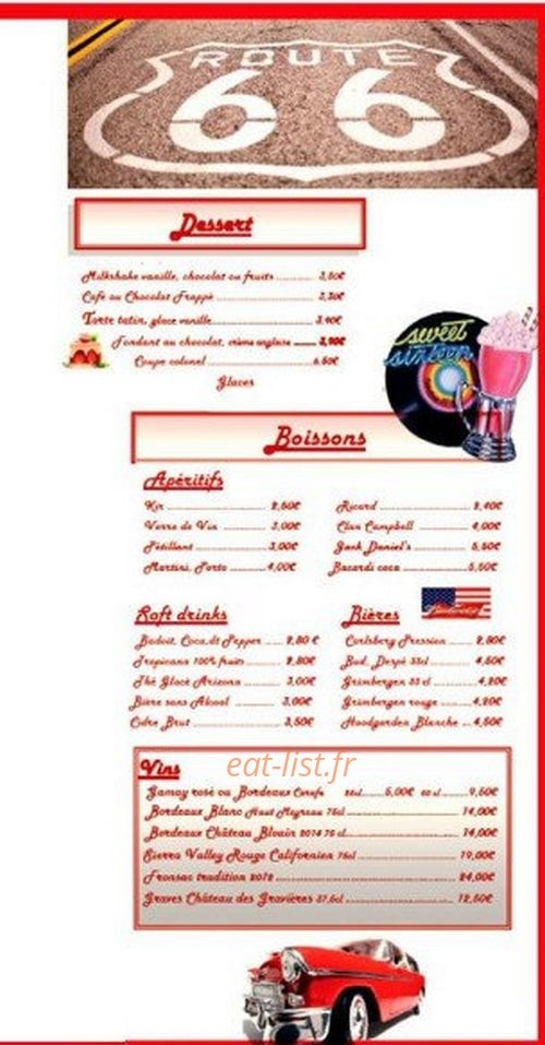 American's Snack — carte page 3
