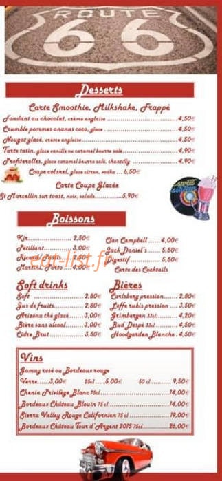 American's Snack — carte page 3