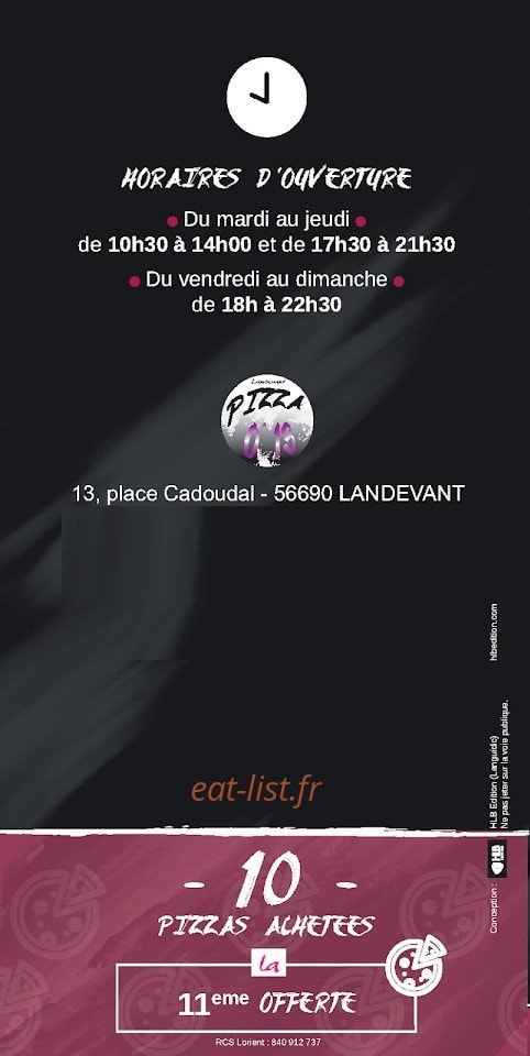 Pizza O'13 — carte page 4
