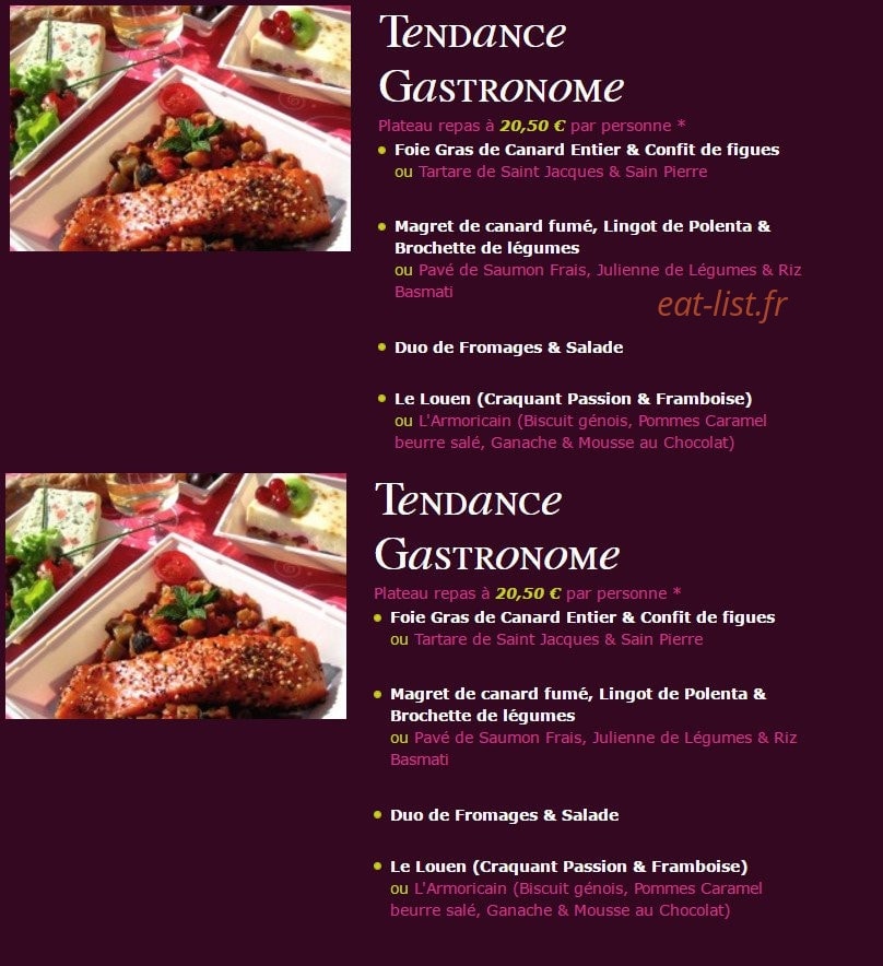 Tendance plateaux — carte page 3