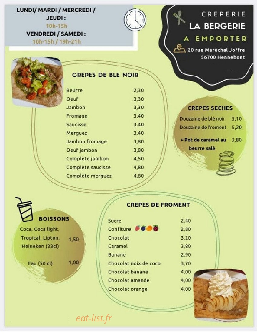 La Bergerie — carte page 1