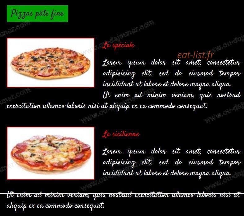 La Tour de Pizz — carte page 1