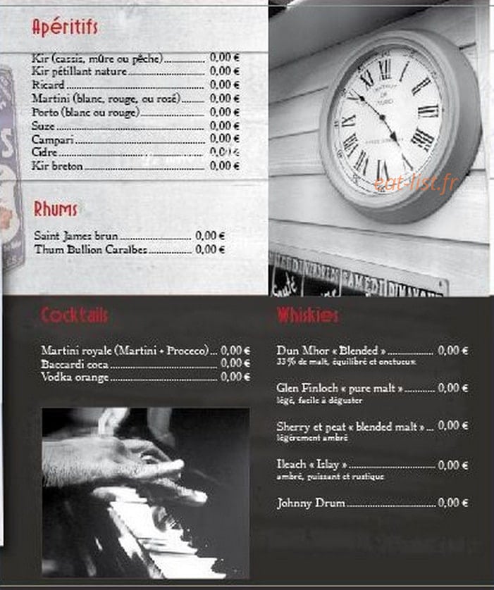 Le Zinc — carte page 4